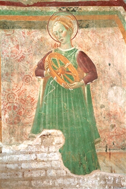 Annunciazione; Sant'Andrea (?); Santa Caterina d'Alessandria